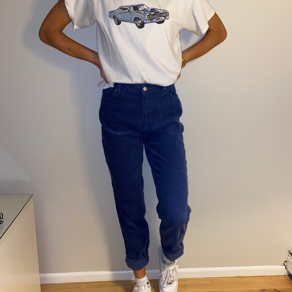 NWOT BDG Color Corduroy High-Waisted Mom Pant UO